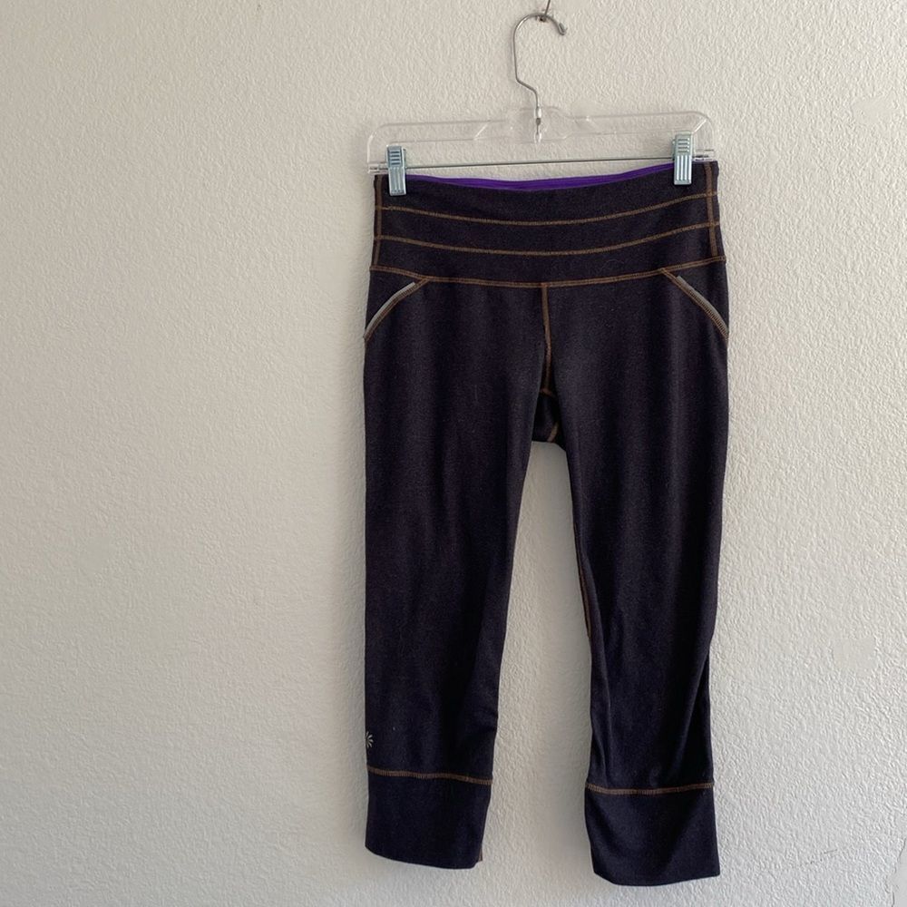 Athleta gray everyday athletic yoga capri leggings small - Picture 6 of 7